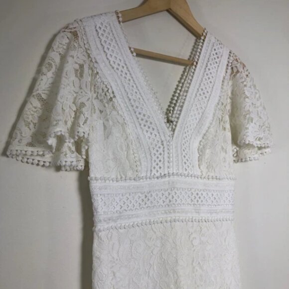White lace Eliza J dress NWT - Picture 1 of 5
